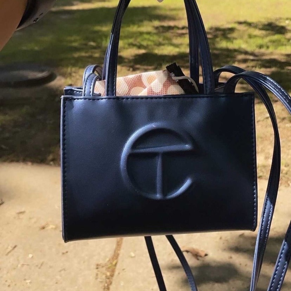 Small Metallic Blue Telfar